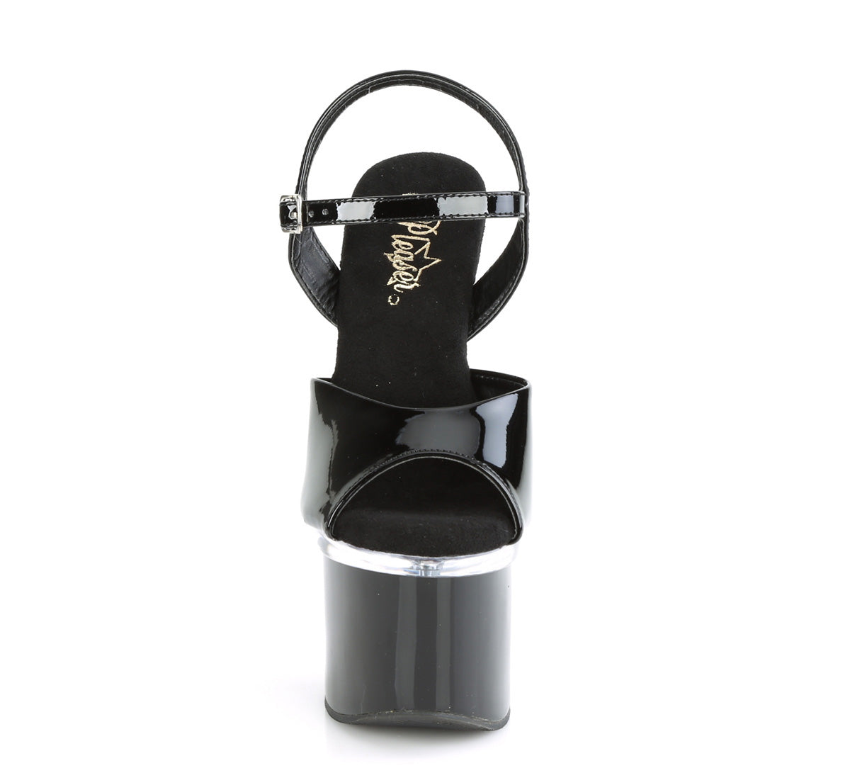 7" Heel, 3" PF Ankle Strap Sandal (Pleaser ESTM709/B/C-B)