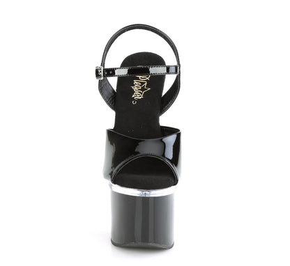 7" Heel, 3" PF Ankle Strap Sandal (Pleaser ESTM709/B/C-B)