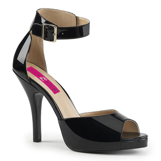 *5" Heel, 1/2" PF Closed Back Sandal W/ Buckled Ankle Strap (Pleaser Pink Label EVE02/B)