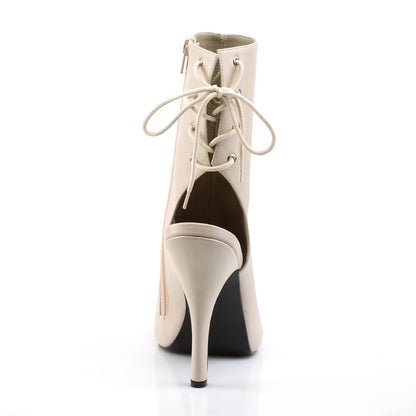 *5" Heel, 1/2" PF Open Toe/Heel Back Lace-Up Ankle Boot (Pleaser Pink Label EVE102/CRPU)