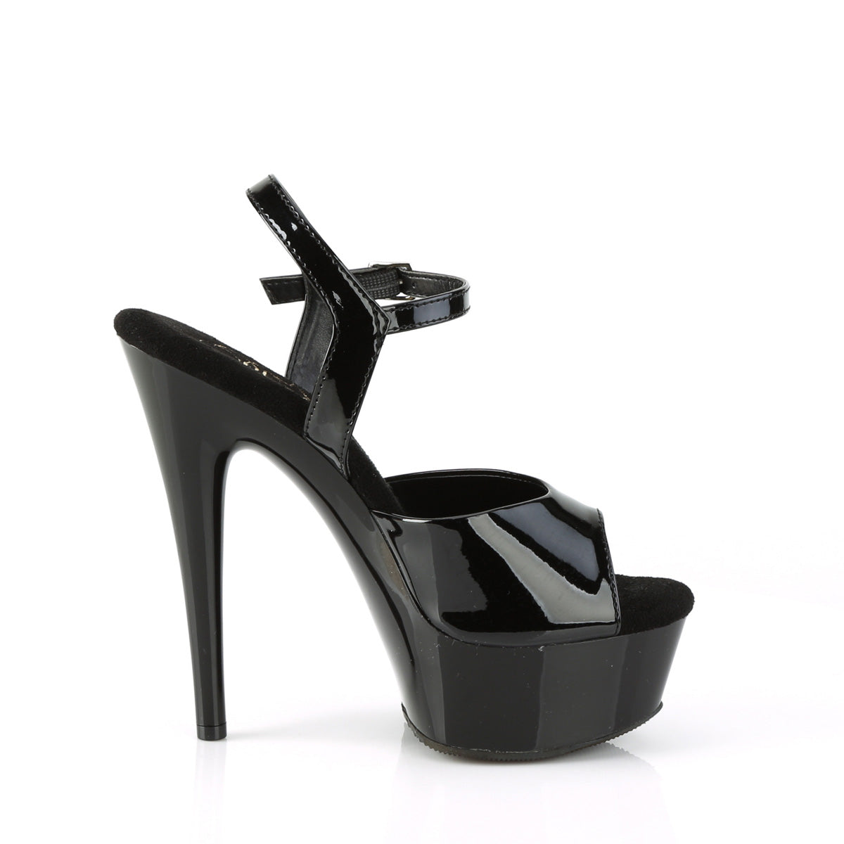 6" Heel, 1 3/4" PF Ankle Strap Sandal (Pleaser EXC609/B/M)