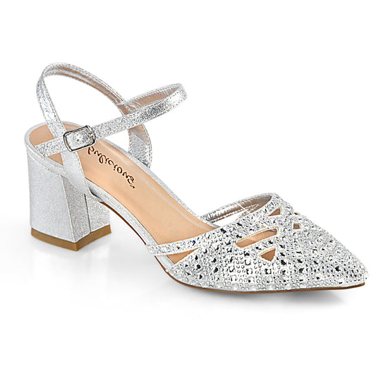 *2 3/4" Block Heel Ankle Strap Pump (Fabulicious FAYE06/SFA)