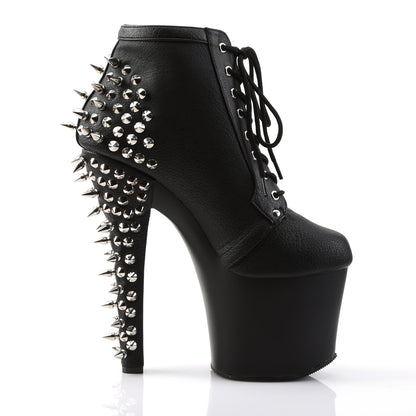 7" Heel, 3 1/4" PF Lace Up Ankle Bootie (Pleaser FEA700-28/BPU/M)