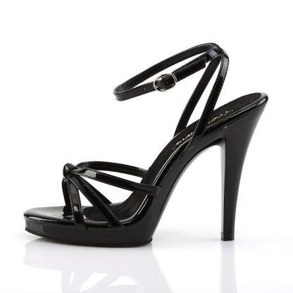 4 1/2" Heel, 1/2" PF Strappy Ankle Wrap PF Sandal (Fabulicious FLA436/B/M)