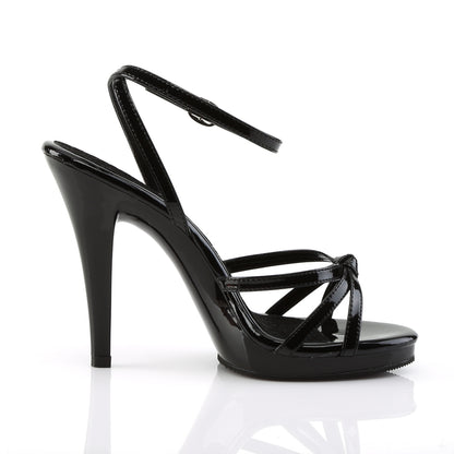 4 1/2" Heel, 1/2" PF Strappy Ankle Wrap PF Sandal (Fabulicious FLA436/B/M)