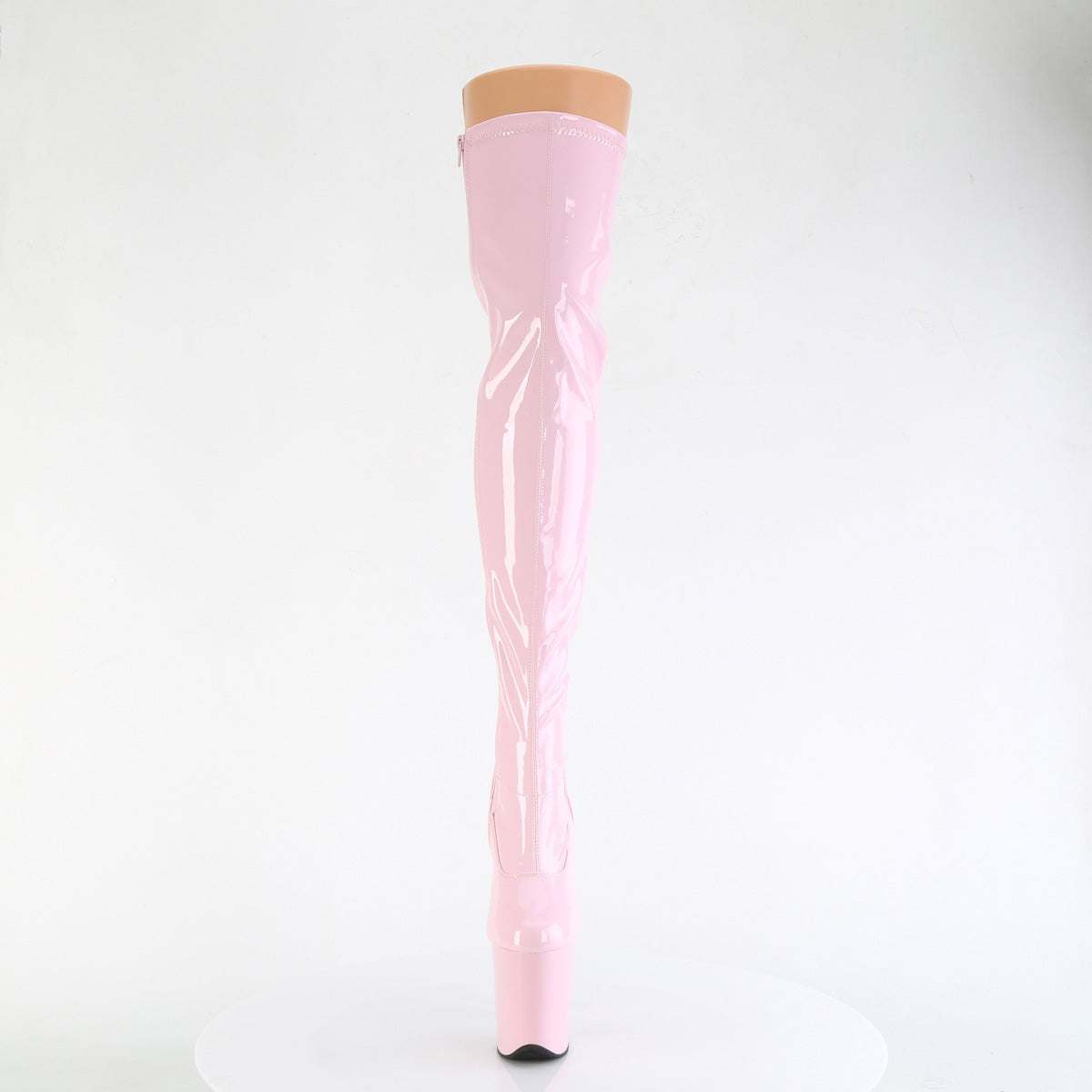 8" Heel, 4" PF Stretch Thigh Boot, Side Zip (Pleaser FLAM3000/BP/M)