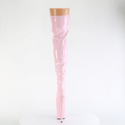 8" Heel, 4" PF Stretch Thigh Boot, Side Zip (Pleaser FLAM3000/BP/M)