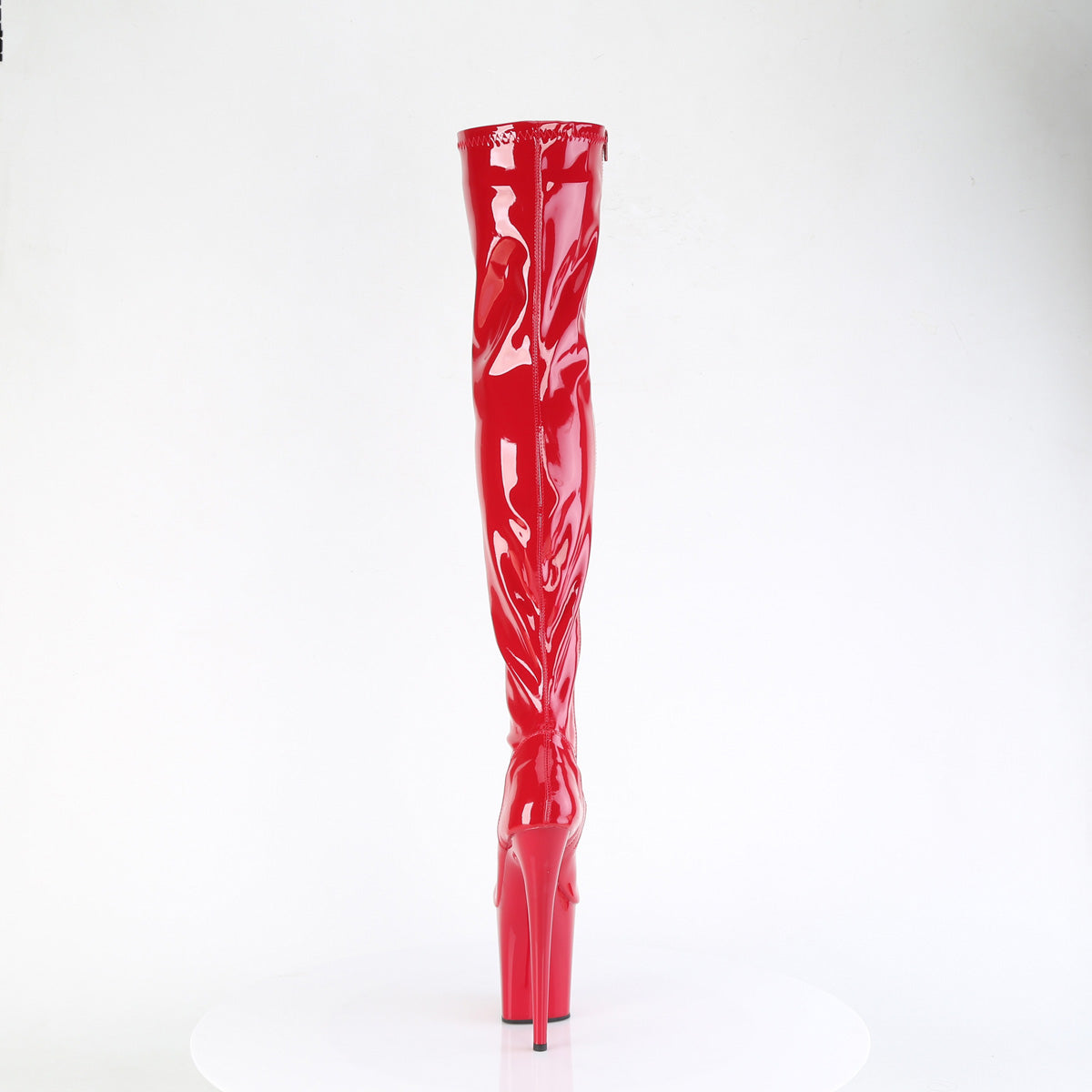 8" Heel, 4" PF Stretch Thigh Boot, Side Zip (Pleaser FLAM3000/BP/M)