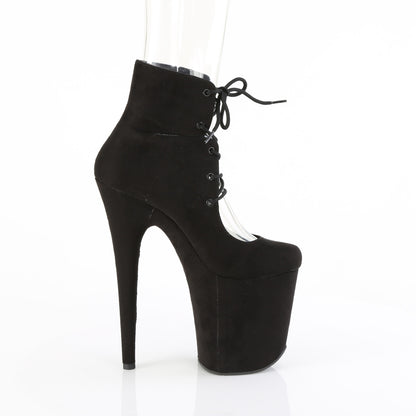 8" Heel, 4" PF Lace-Up Front Bootie (Pleaser FLAM800-22/BFS/M)
