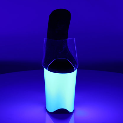 8" Heel, 4" PF Slide (Pleaser FLAM801UV/C/NW)