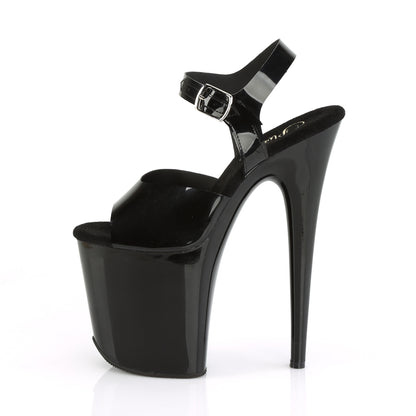 8" Heel, 4" PF Ankle Strap Sandal (Pleaser FLAM808N/BPTPU/M)