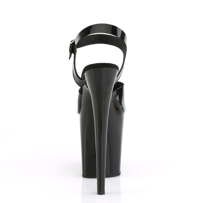 8" Heel, 4" PF Ankle Strap Sandal (Pleaser FLAM808N/BPTPU/M)