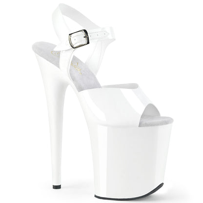 8" Heel, 4" PF Ankle Strap Sandal (Pleaser FLAM808N/BPTPU/M)