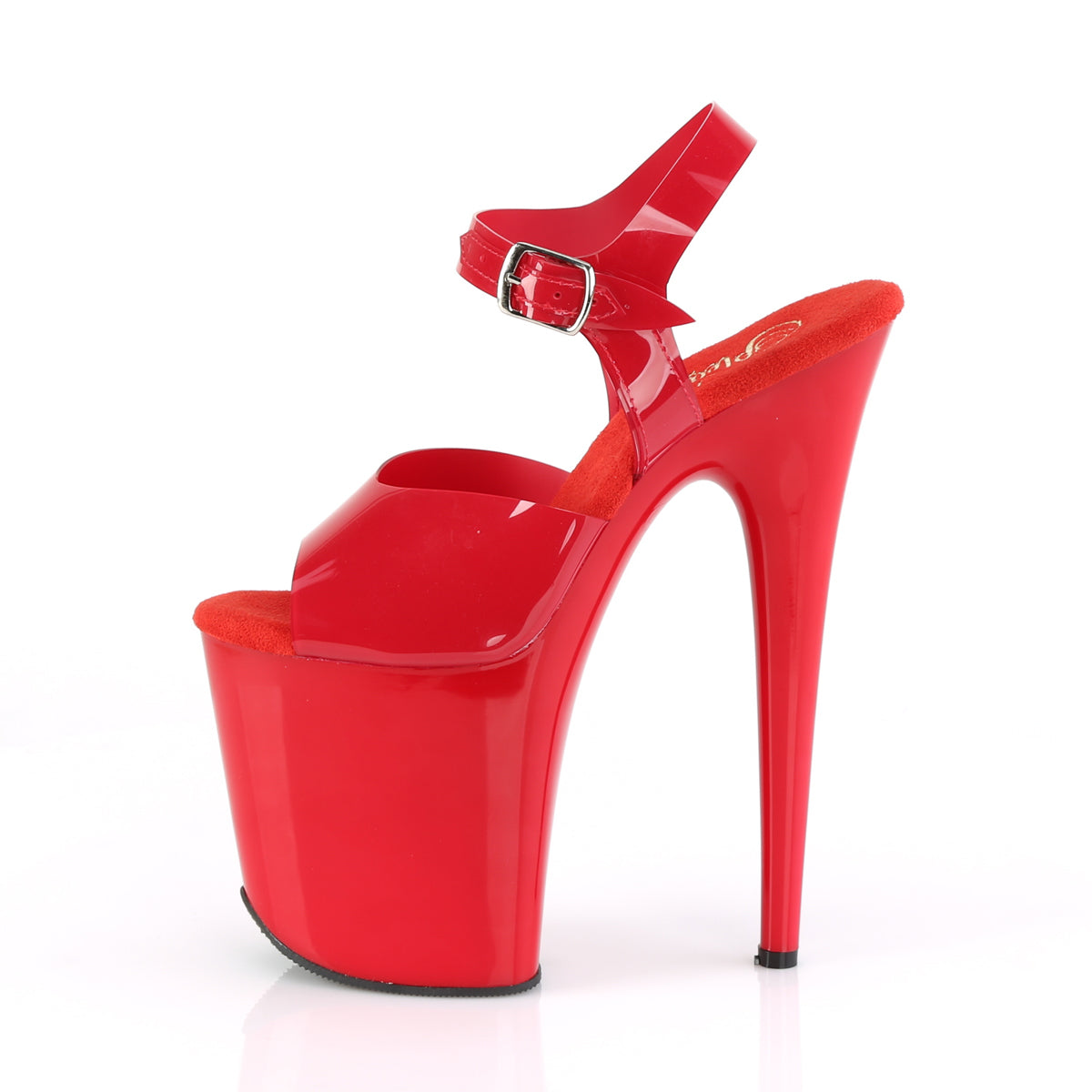 8" Heel, 4" PF Ankle Strap Sandal (Pleaser FLAM808N/BPTPU/M)