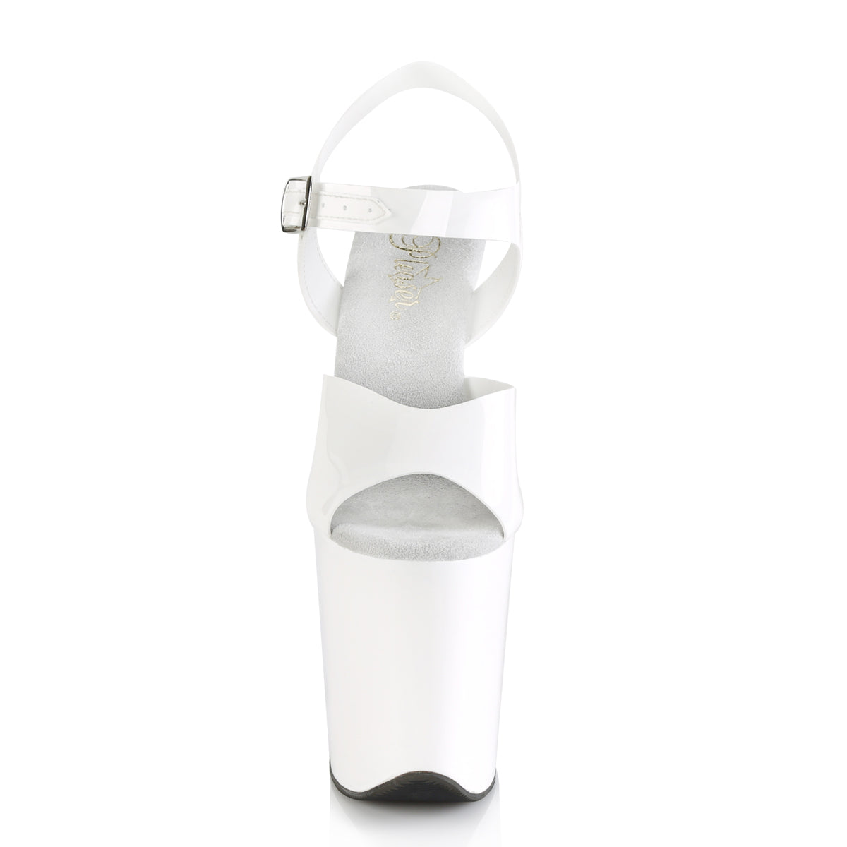 8" Heel, 4" PF Ankle Strap Sandal (Pleaser FLAM808N/BPTPU/M)