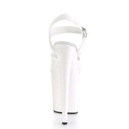 8" Heel, 4" PF Ankle Strap Sandal (Pleaser FLAM808N/BPTPU/M)