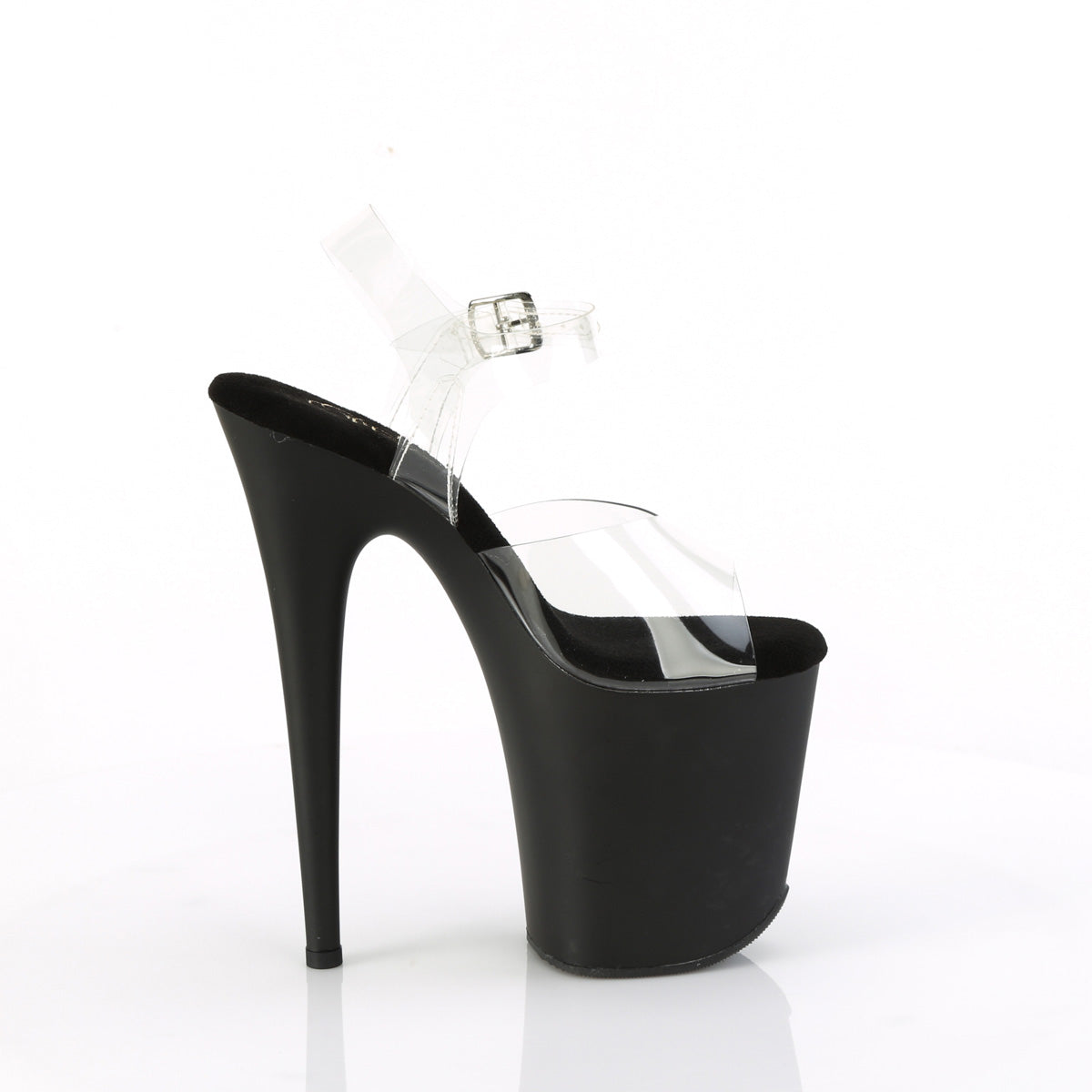*8" Heel, 4" PF Ankle Strap Sandal w/RS Trucker Girl (Pleaser FLAM808TGRS/C/B-R)