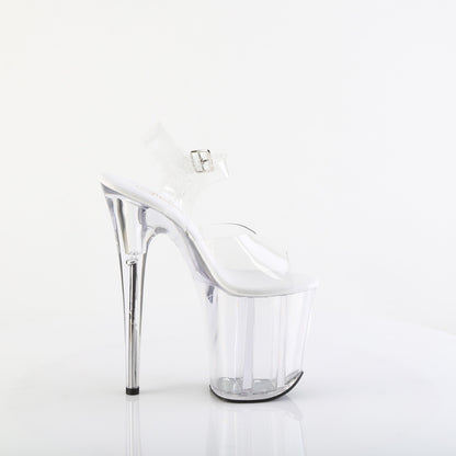 8" Heel, 4" PF All Vegan Ankle Strap Sandal (Pleaser FLAM808VL/C/M)