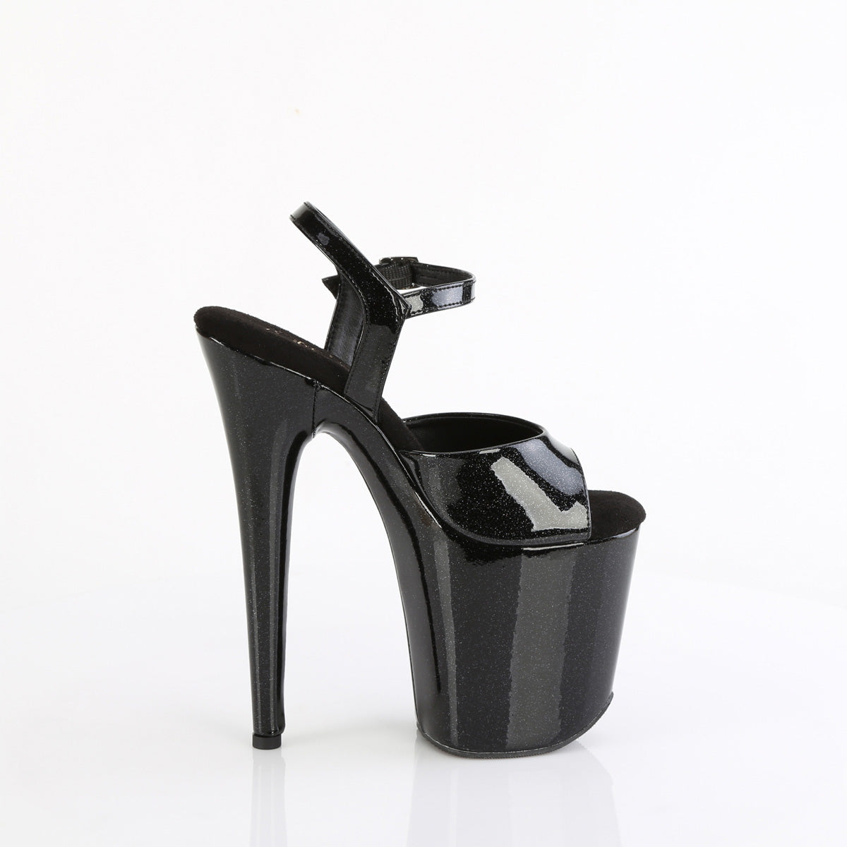 8" Heel, 4" PF Ankle Strap Sandal (Pleaser FLAM809GP/AQG/M)