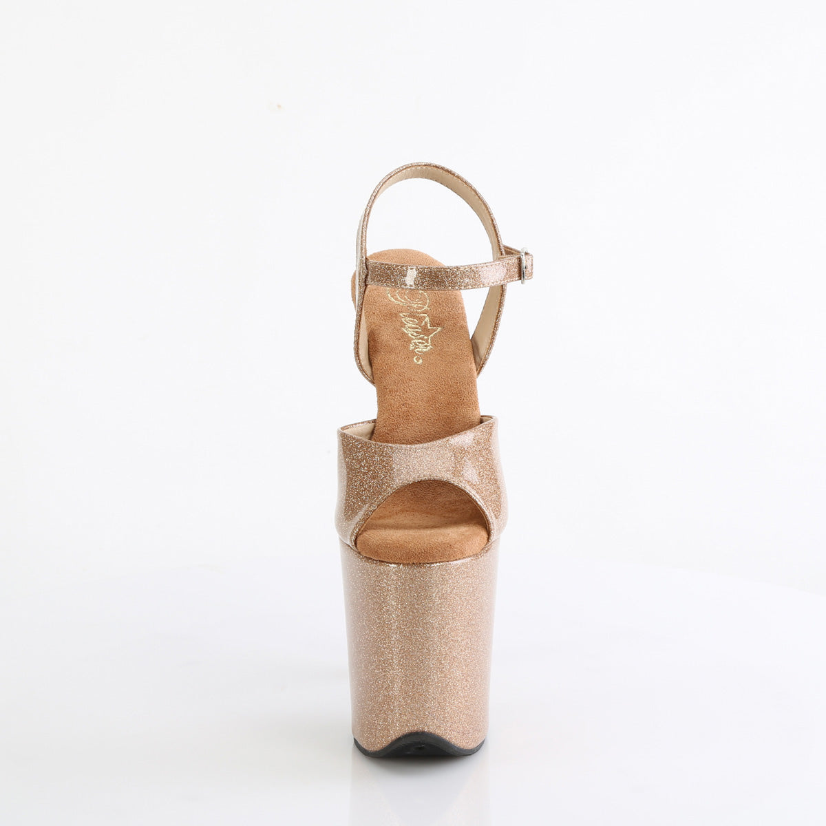 8" Heel, 4" PF Ankle Strap Sandal (Pleaser FLAM809GP/AQG/M)