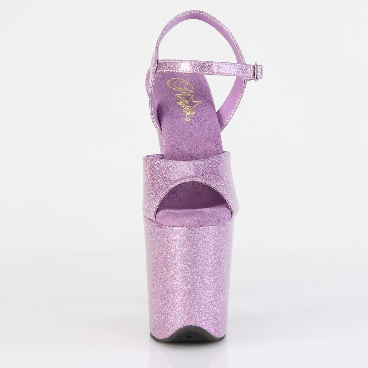 8" Heel, 4" PF Ankle Strap Sandal (Pleaser FLAM809GP/AQG/M)
