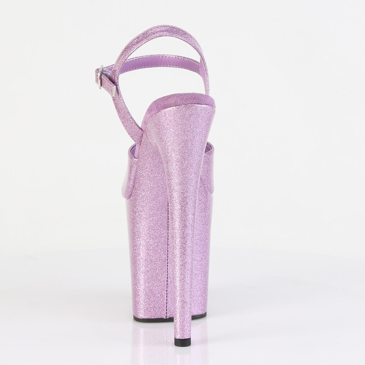 8" Heel, 4" PF Ankle Strap Sandal (Pleaser FLAM809GP/AQG/M)