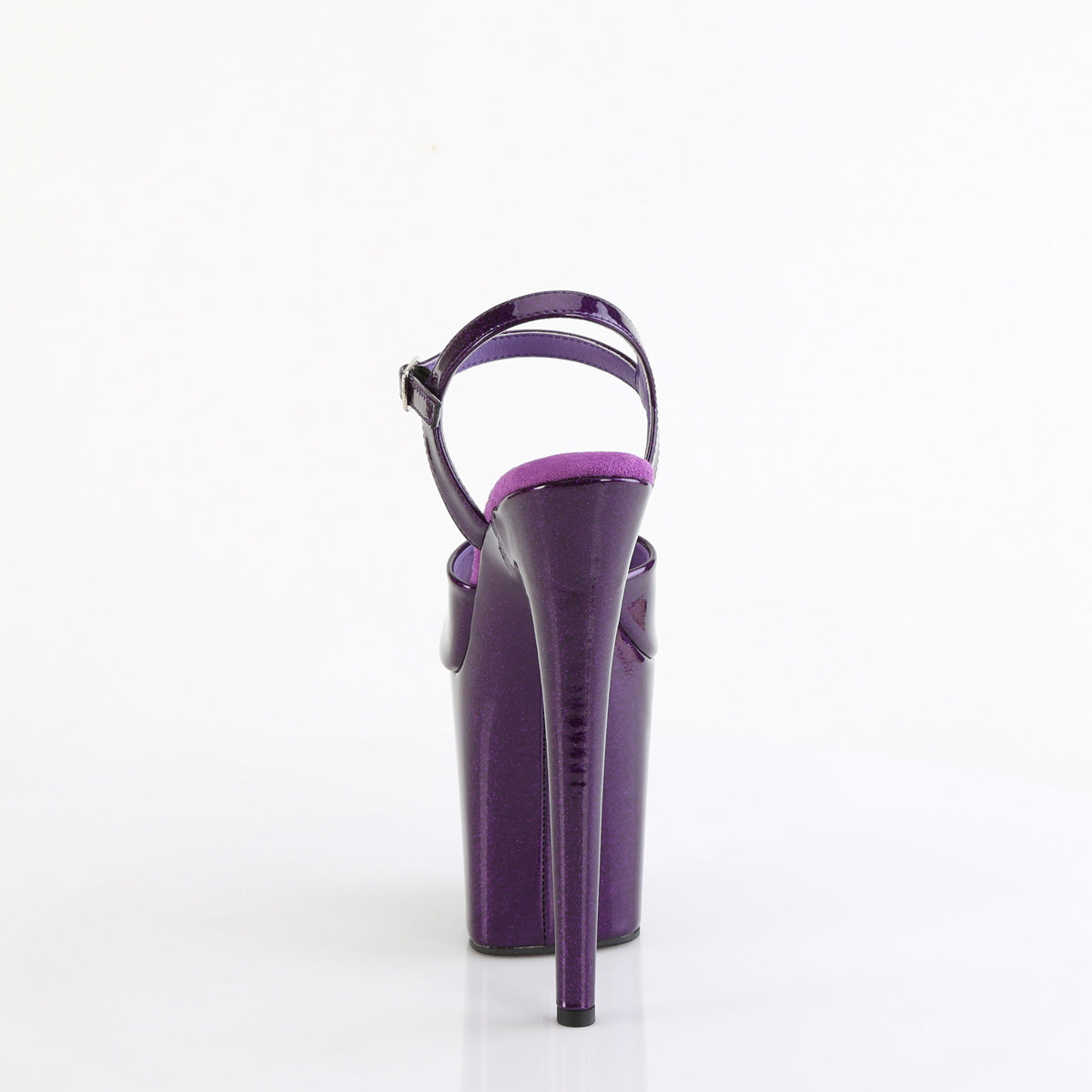 8" Heel, 4" PF Ankle Strap Sandal (Pleaser FLAM809GP/AQG/M)