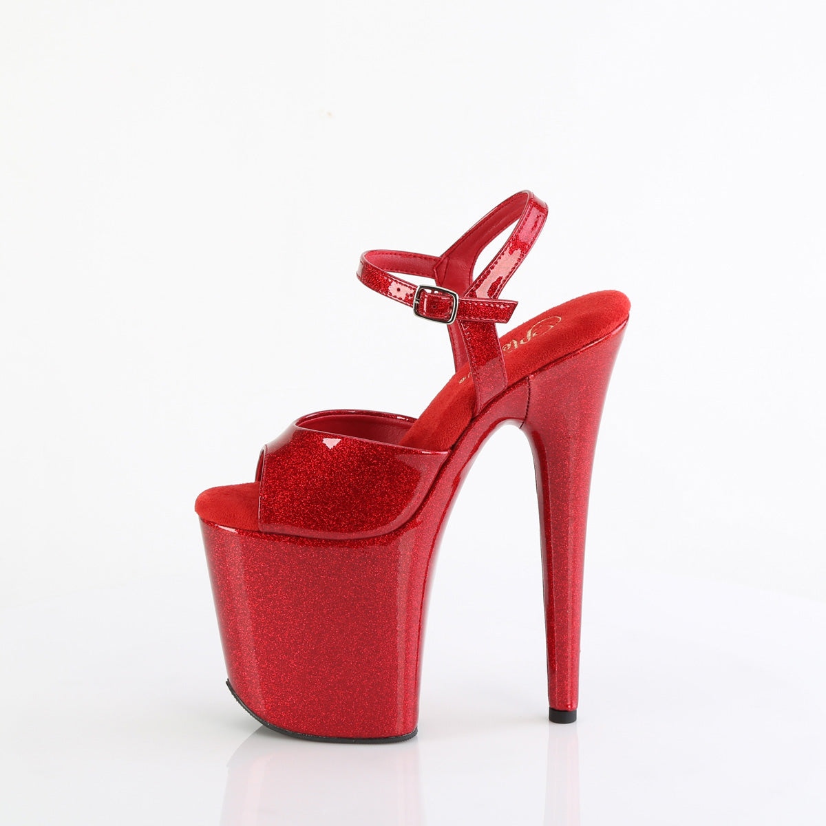 8" Heel, 4" PF Ankle Strap Sandal (Pleaser FLAM809GP/AQG/M)