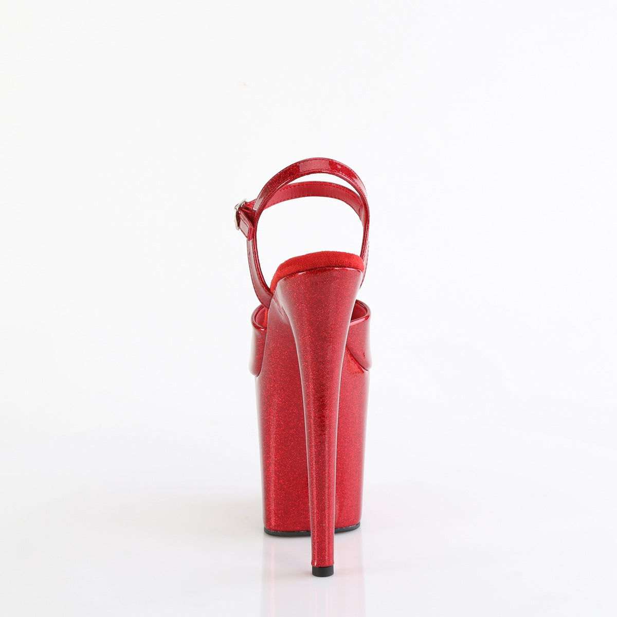 8" Heel, 4" PF Ankle Strap Sandal (Pleaser FLAM809GP/AQG/M)