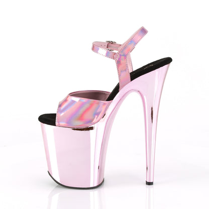 8" Heel, 4" PF Ankle Strap Sandal (Pleaser FLAM809HG/BPHG/BPCH)