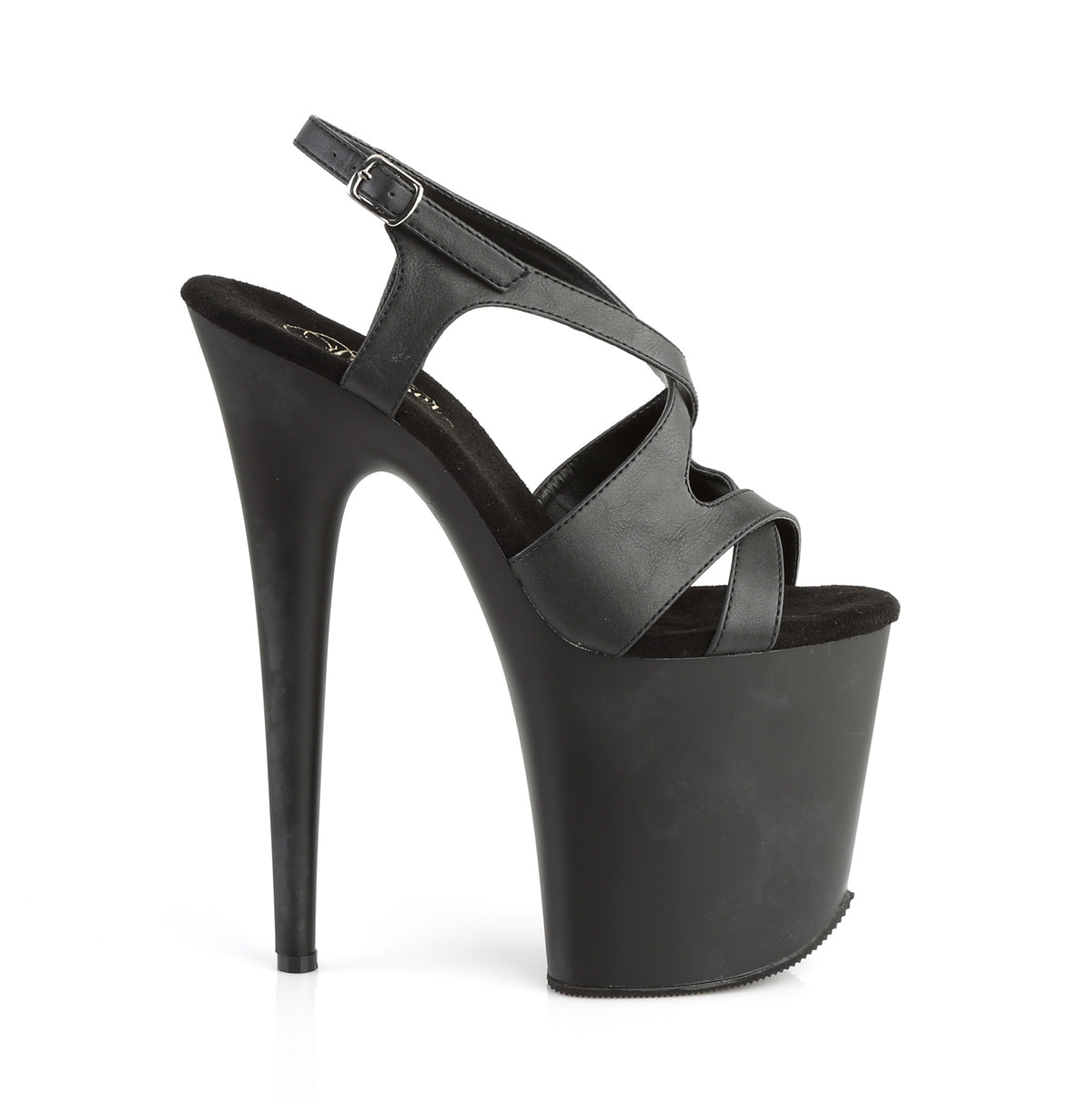*8" Heel, 4" PF Criss-Cross Sandal (Pleaser FLAM831/B/M)