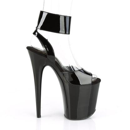 8" Heel, 4" PF Ankle Strap Sandal (Pleaser FLAM891/B/M)