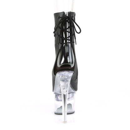 7" Heel,2 3/4" PF LED Illuminated Open Ankle Boot, Side Zip (Pleaser FDANCE1018-7/B/C)