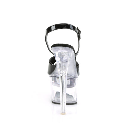 7" Heel, 2 3/4" Platform LED Illuminated Ankle Strap Sandal (Pleaser FDANCE709/B/C)