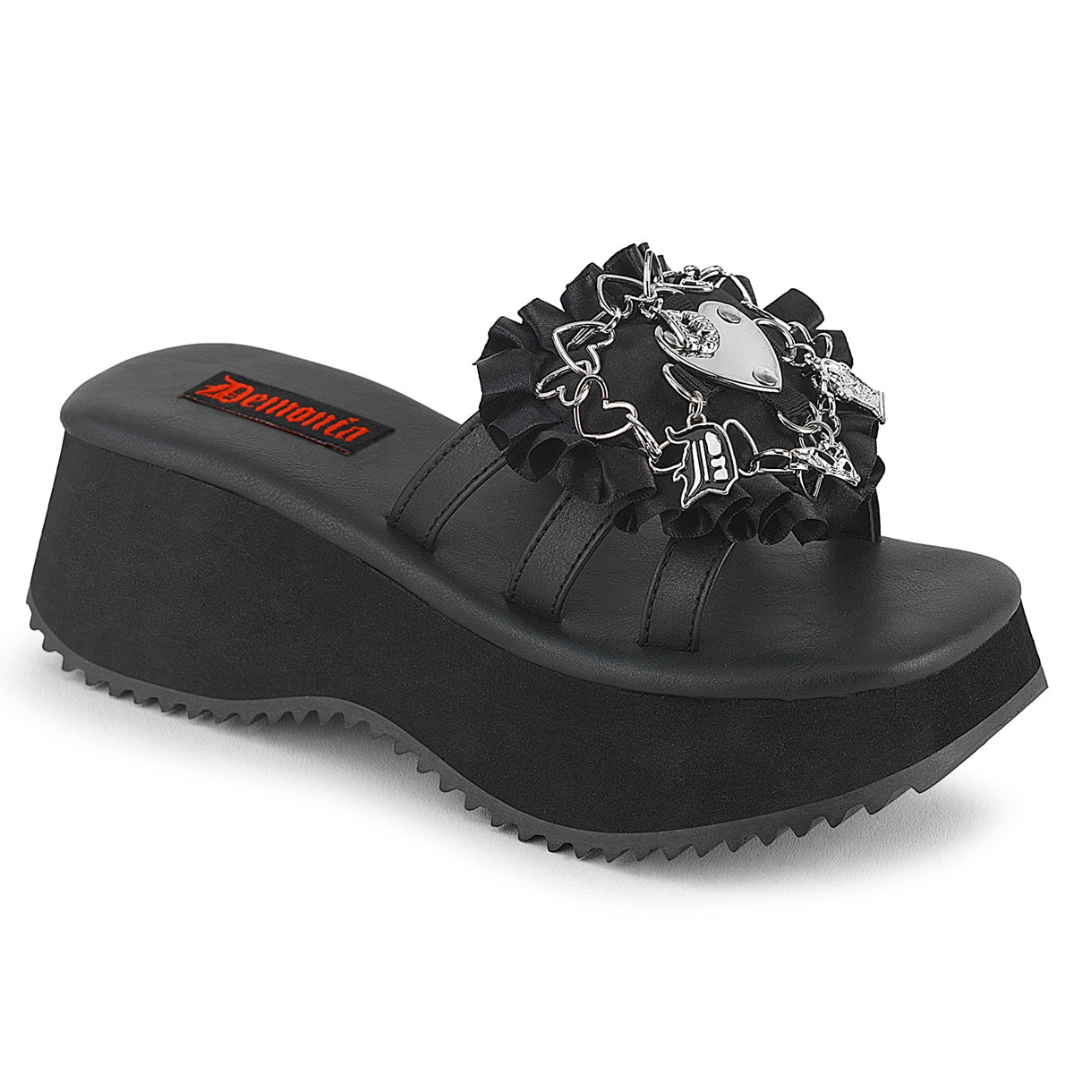 2 1/2" PF Triple Band Slide Sandal (Demonia FLIP16/BVL)