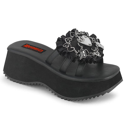 2 1/2" PF Triple Band Slide Sandal (Demonia FLIP16/BVL)