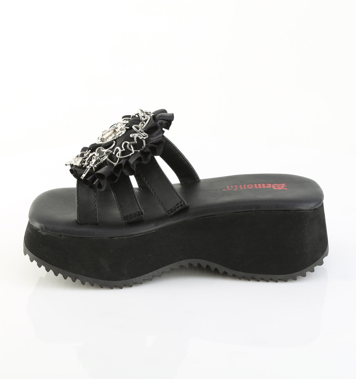 2 1/2" PF Triple Band Slide Sandal (Demonia FLIP16/BVL)