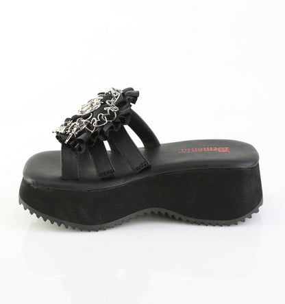 2 1/2" PF Triple Band Slide Sandal (Demonia FLIP16/BVL)