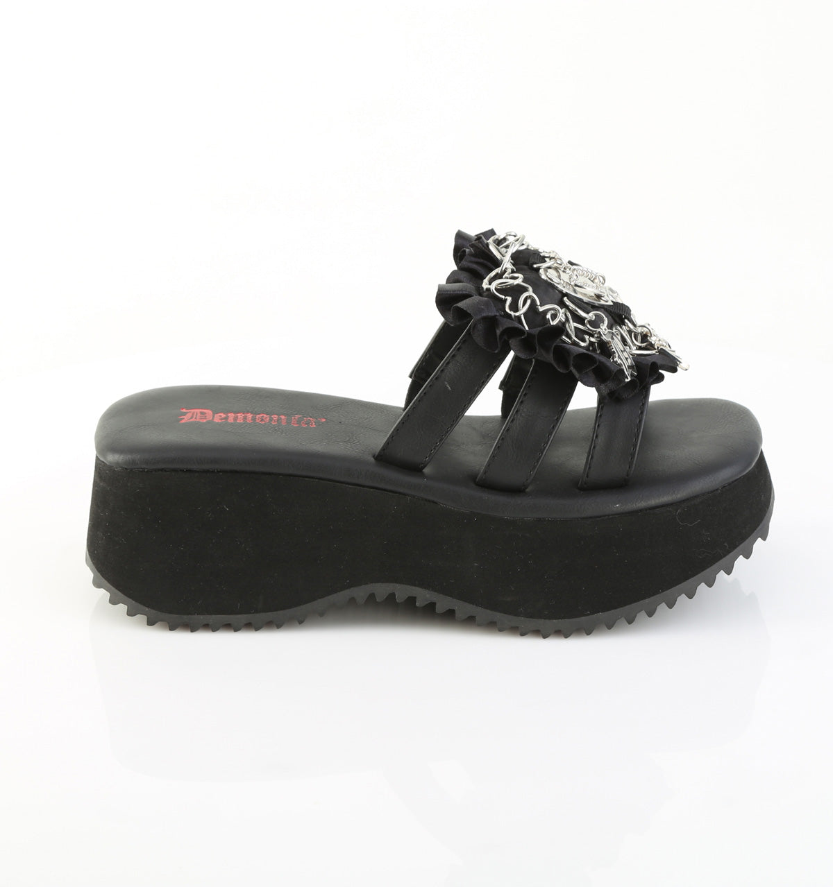 2 1/2" PF Triple Band Slide Sandal (Demonia FLIP16/BVL)