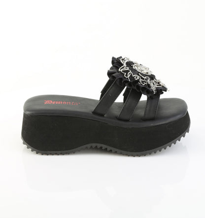 2 1/2" PF Triple Band Slide Sandal (Demonia FLIP16/BVL)