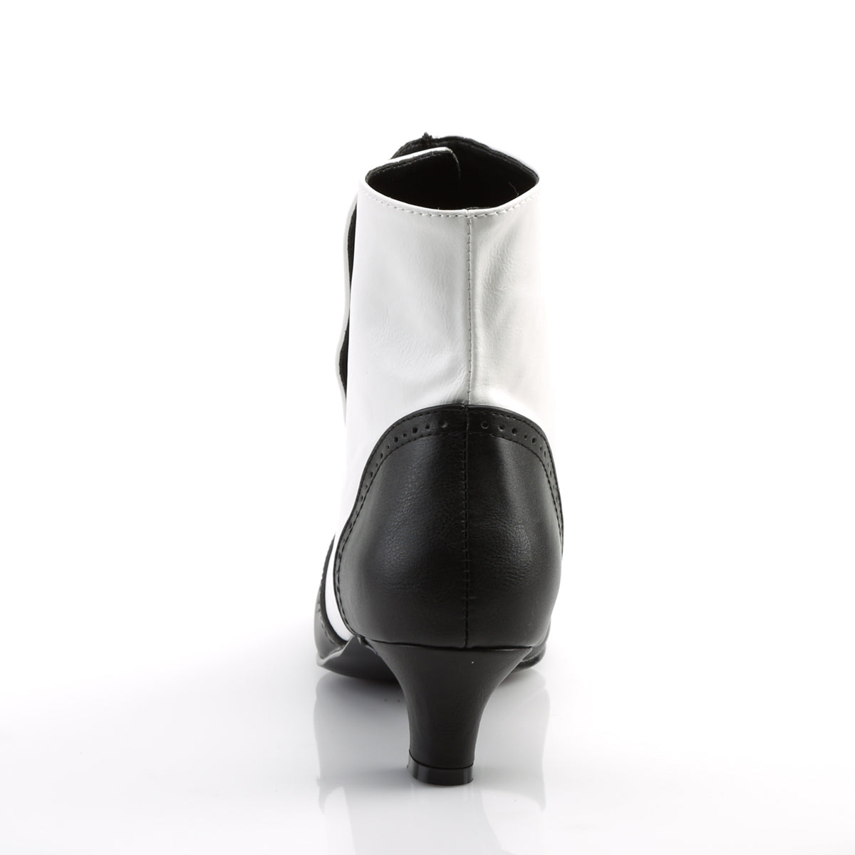 2" Heel Button Spat Ankle Boot (Bordello FLO1023/WB/PU)