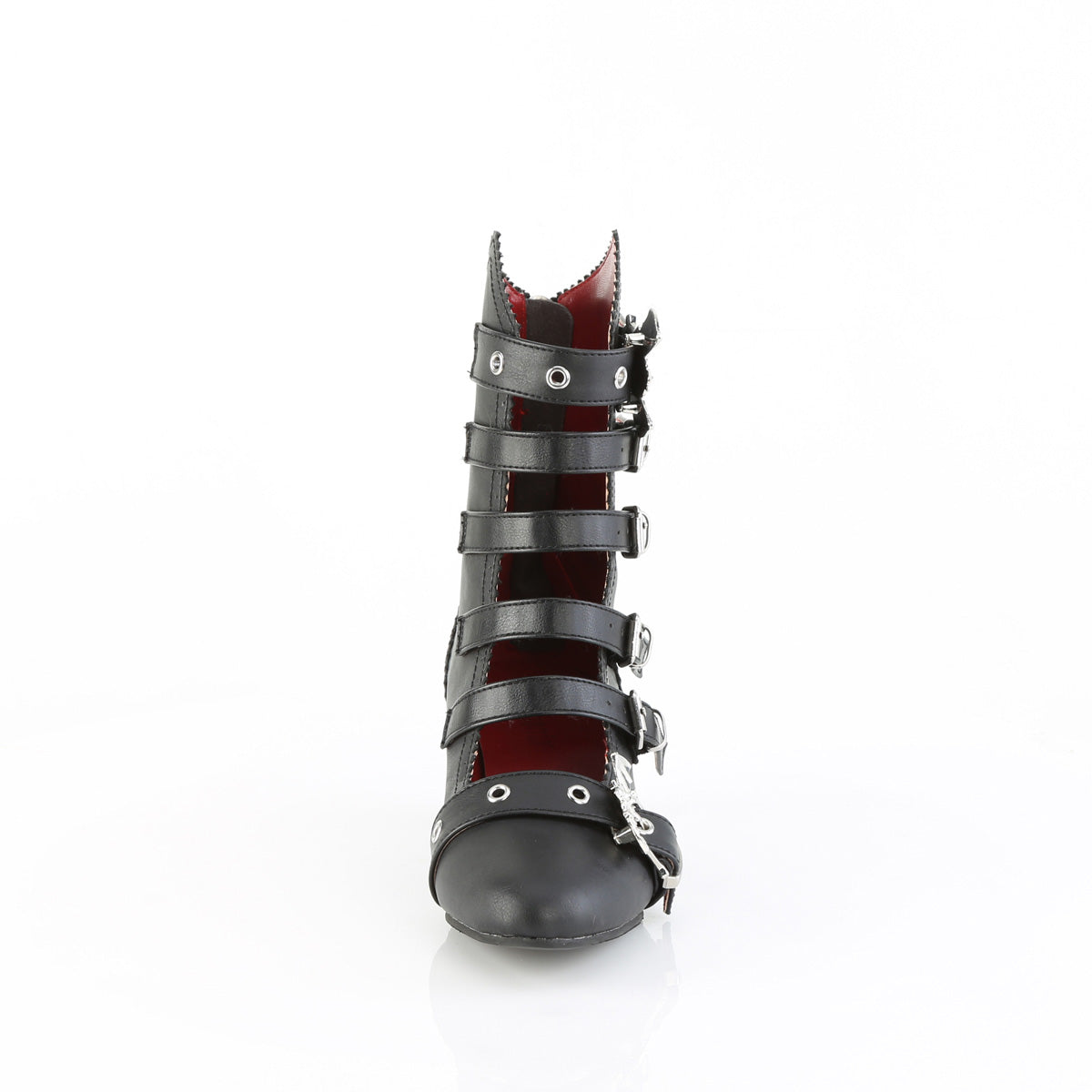 2" Heel 1 1/2" Concealed PF Maryjane Pump w/ Spat (Demonia FLO1035/BVL)