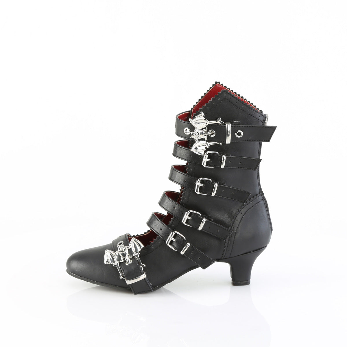 2" Heel 1 1/2" Concealed PF Maryjane Pump w/ Spat (Demonia FLO1035/BVL)