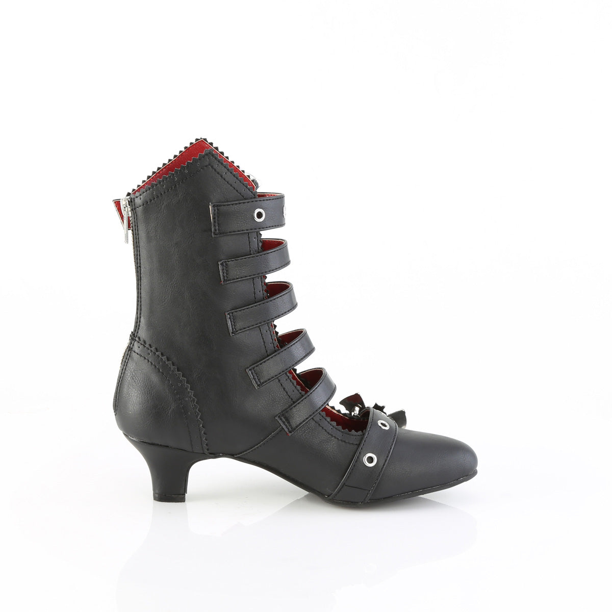 2" Heel 1 1/2" Concealed PF Maryjane Pump w/ Spat (Demonia FLO1035/BVL)