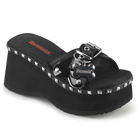 2 1/2" Platform Slide Sandal (Demonia FUNN28/SMKTPU-VL)