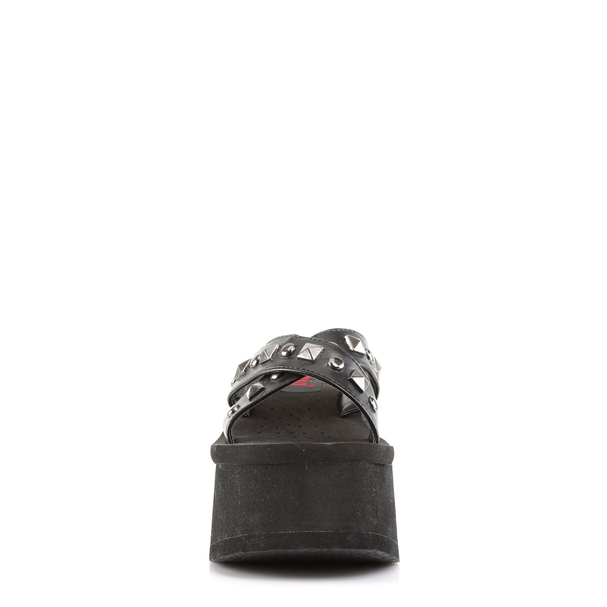 3 1/2" EVA PF, Criss Cross Slide W/ Metal Pyramids & Studs (Demonia FUNN29/BPU)