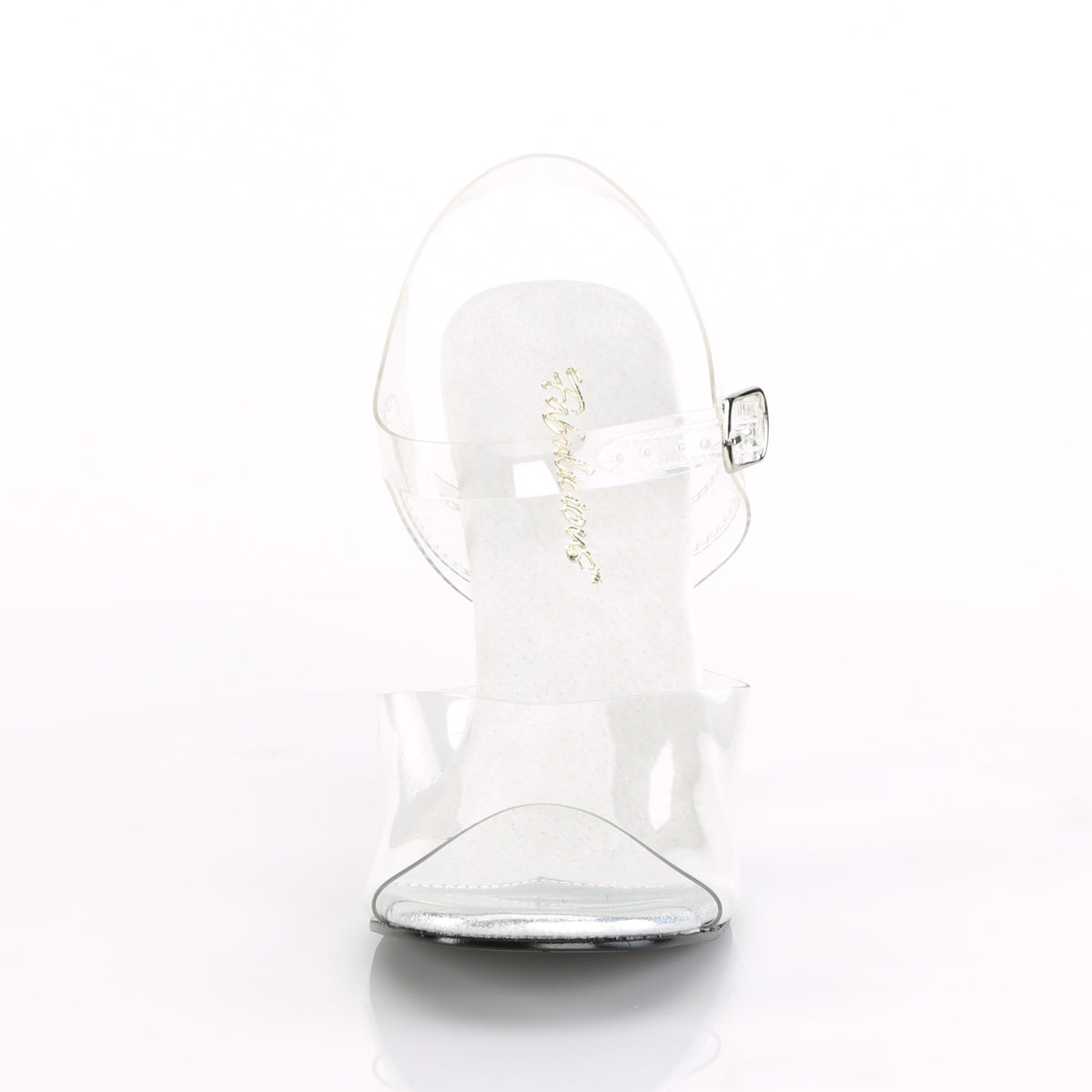 4 1/2" Heel Ankle Strap Sandal w/ Mini Glitters/Silv (Fabulicious GALA08MG/C/M)