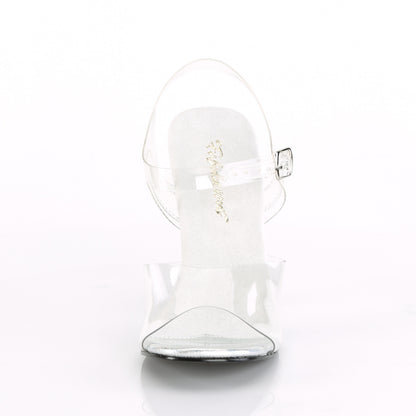 4 1/2" Heel Ankle Strap Sandal w/ Mini Glitters/Silv (Fabulicious GALA08MG/C/M)