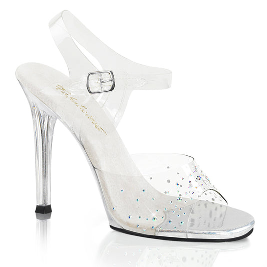 *4 1/2" Heel Ankle Strap Sandal W/ RS (Fabulicious GALA08SD/C/M)