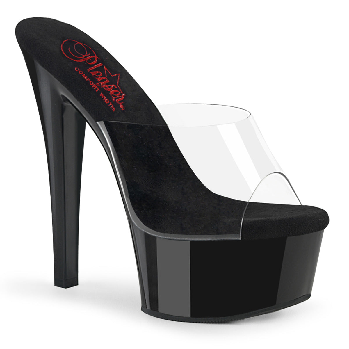 6" Heel, 1 3/4" PF Comfort Width Slide (Pleaser GLM601/C/B)
